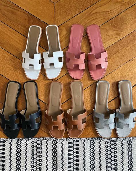 size chart hermes oran sandal|women wearing Hermes oran sandals.